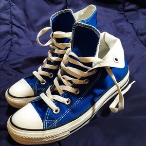 Blue and White Chuck Taylors